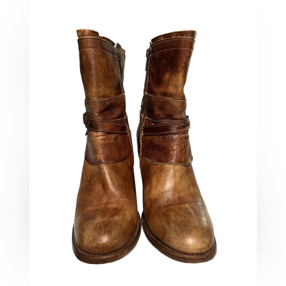 Bed Stu Rustic Style Brown Tan Boots - Picture 3 of 6